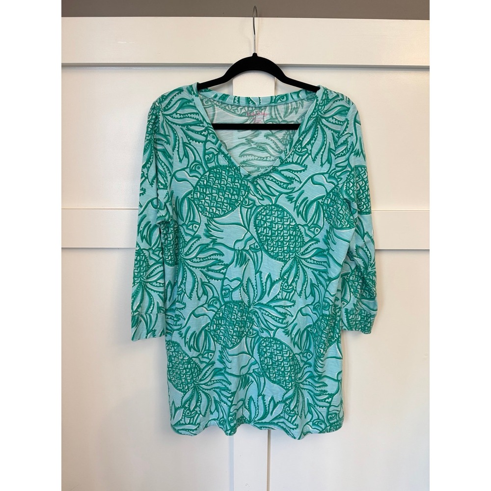Lilly Pulitzer toucan pineapple print dress tunic size xl